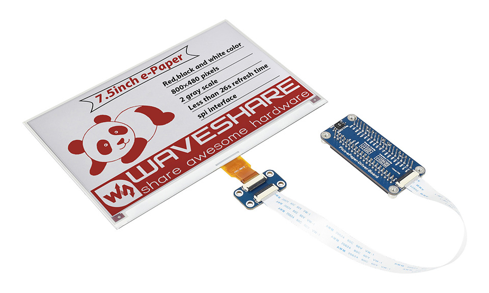 7.5 英寸 LCD Pico 扩展板