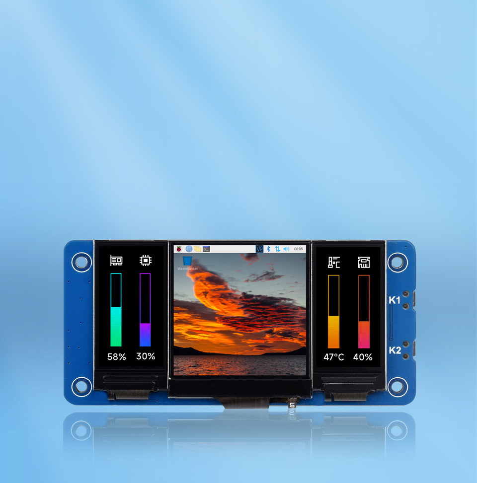 树莓派三联屏扩展板