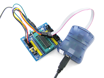 USB AVRISP XPII接开发板