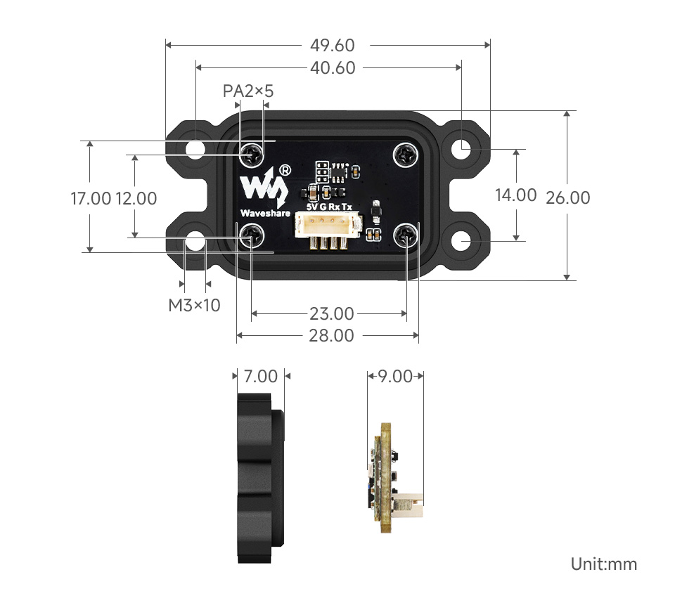 10 DOF IMU 惯导传感器产品尺寸
