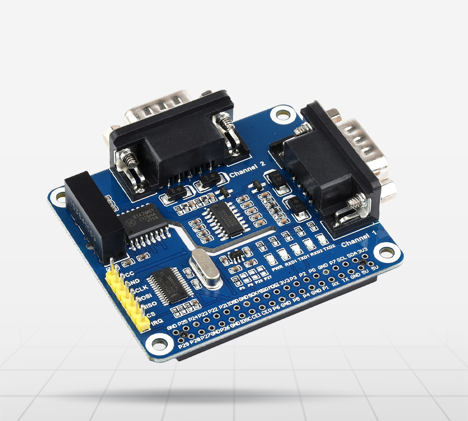 树莓派双通道隔离型 RS232 扩展板
