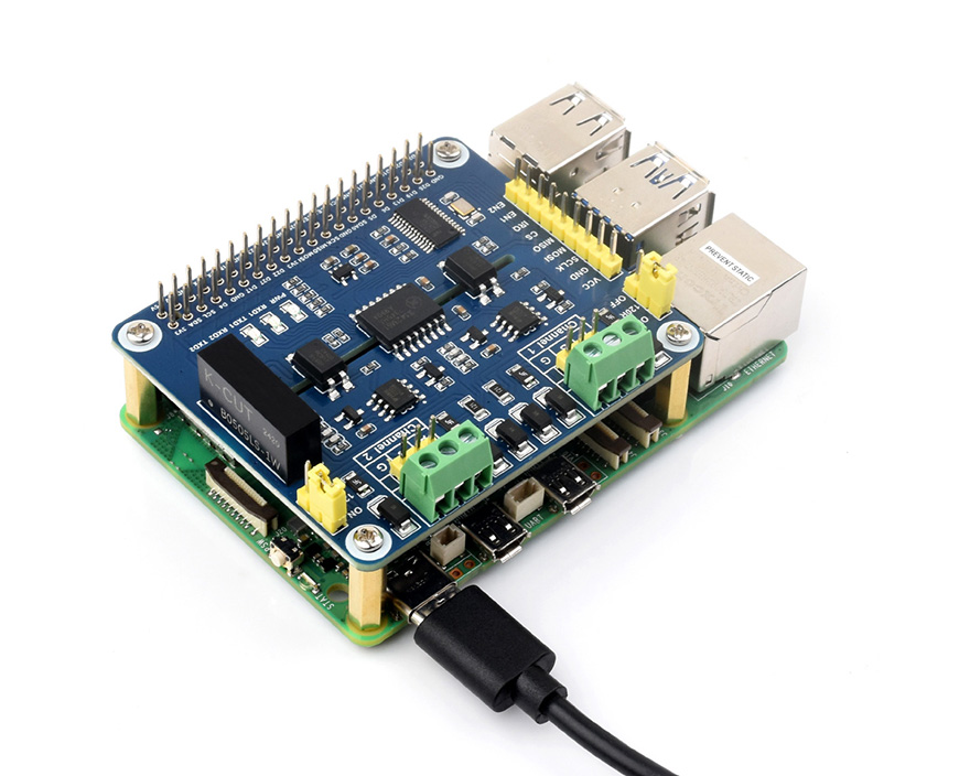 树莓派双通道隔离型RS485 扩展板