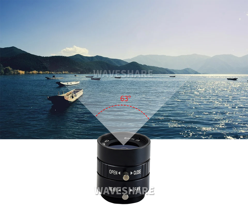 树莓派高清摄像头广视角镜头