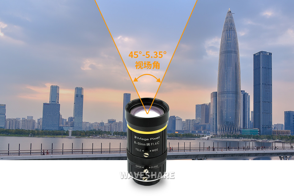 树莓派高清摄像头支持多种视场角
