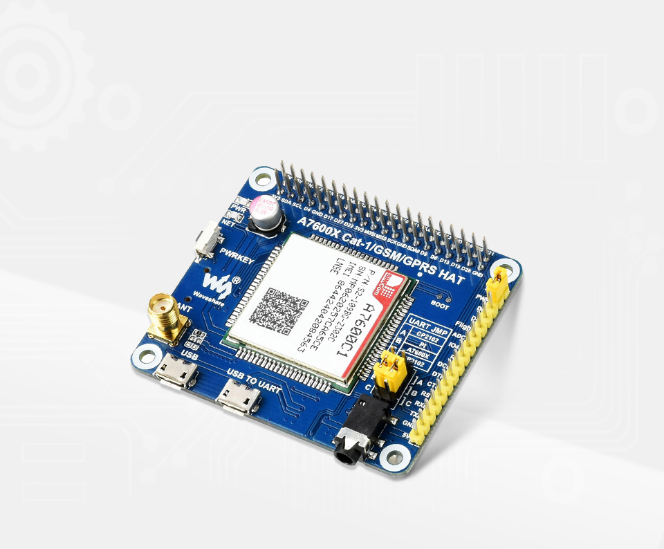 树莓派 Cat-1/GSM/GPRS 扩展板首图
