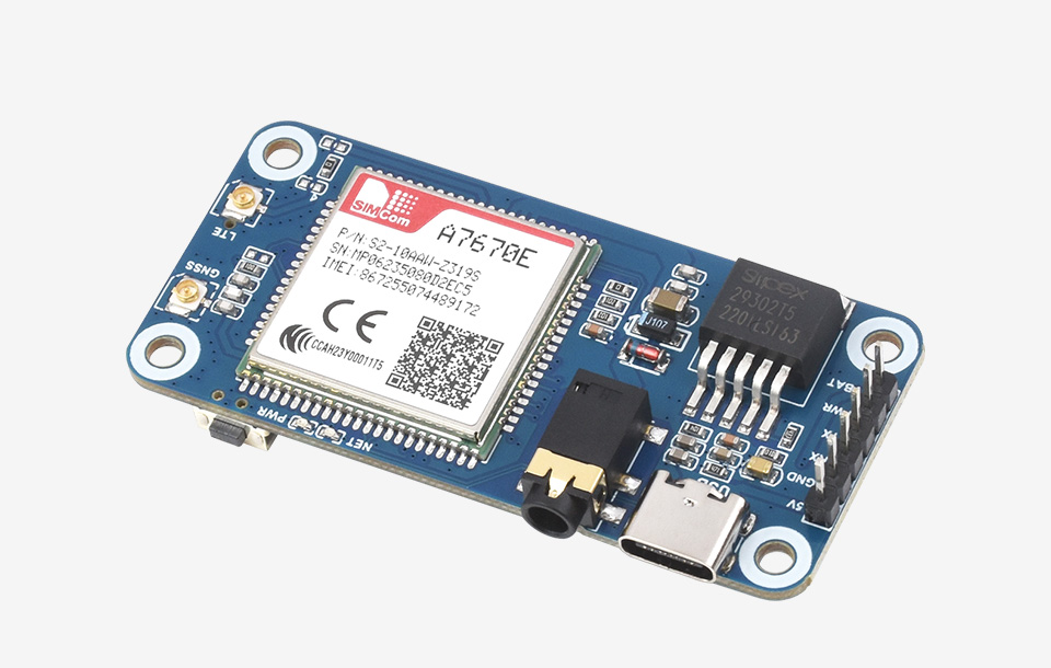 树莓派 Cat-1/GSM/GPRS/GNSS 扩展板首图