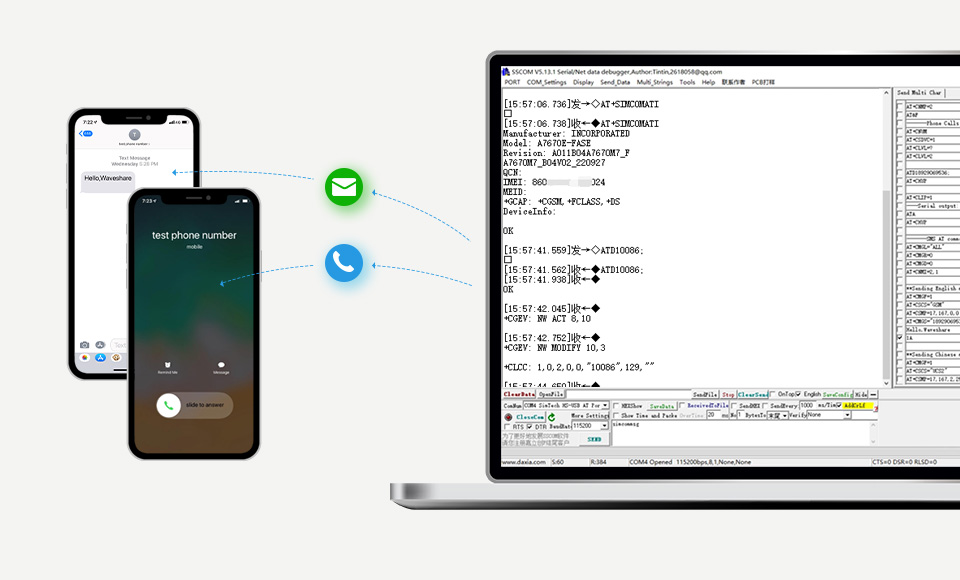 树莓派 Cat-1/GSM/GPRS 扩展板支持打电话、发短信