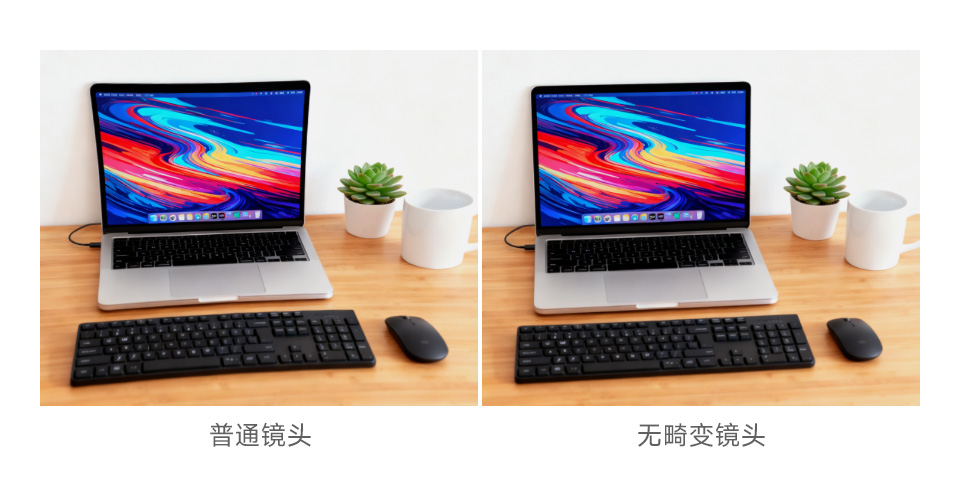 200 万像素双目摄像头模块采用无畸变镜头