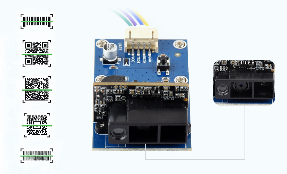 二维码扫描模组 E 型可扫描多种类型