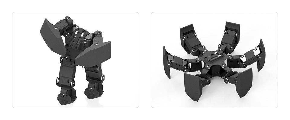 微雪总线舵机驱动板应用于机器人