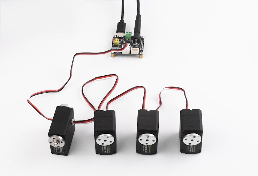 微雪总线舵机驱动板使用 TTL 总线控制