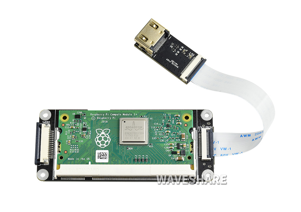 树莓派计算模块双目视觉扩展板板载HDMI扩展输出接口