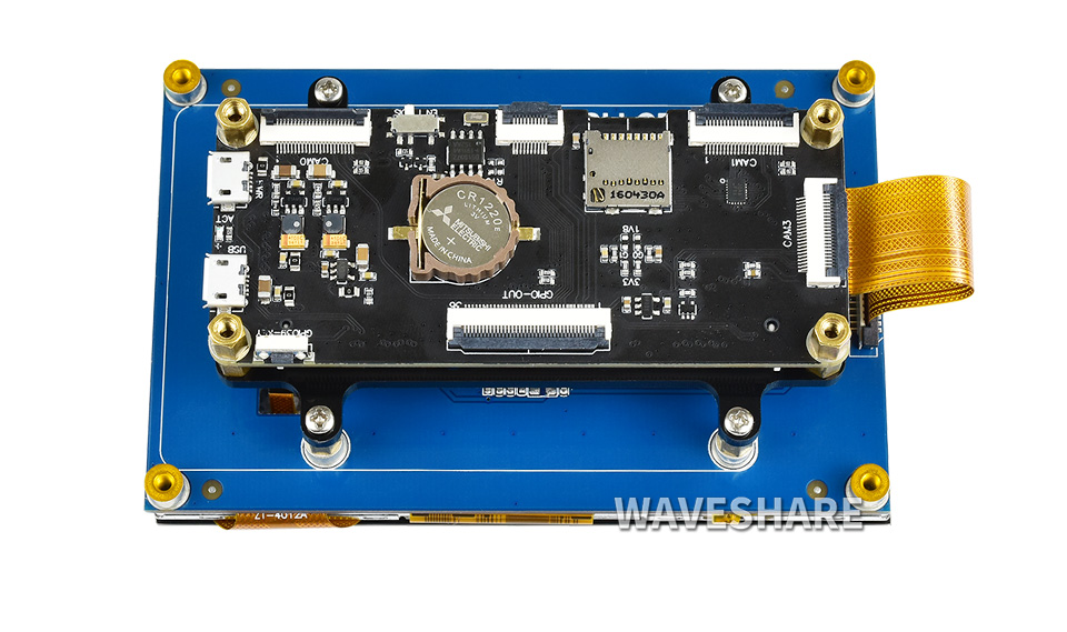 树莓派计算模块双目视觉扩展板接入树莓派LCD显示屏