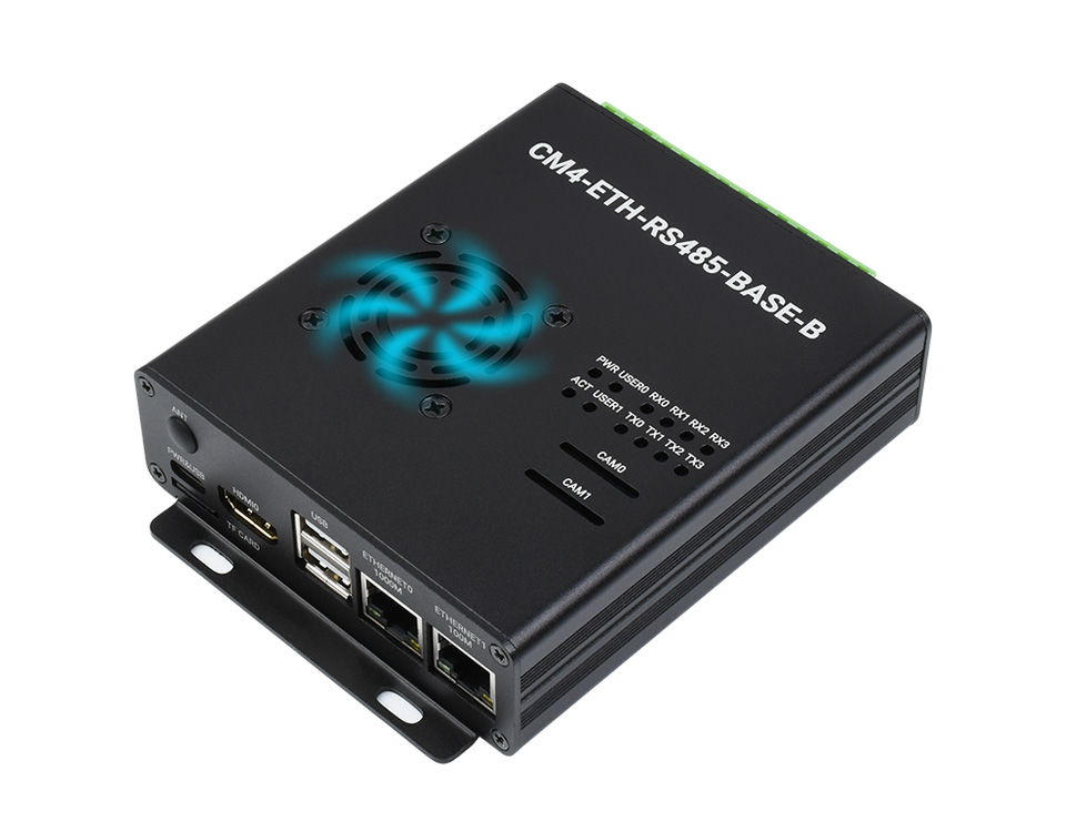 CM4 双网口四路 RS485 主机配套散热风扇