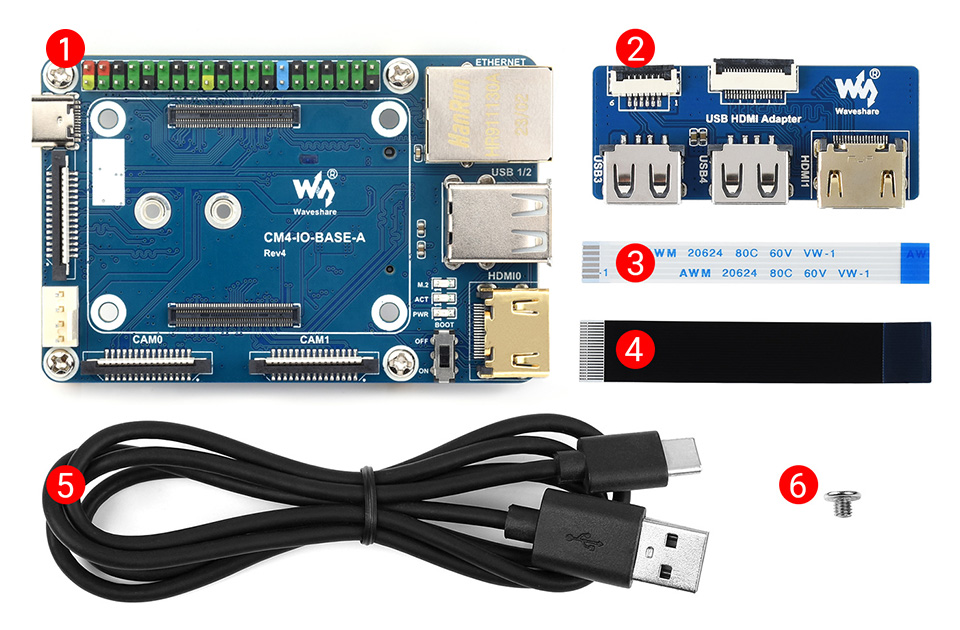 CM4 底板配件包 A 型配件清单