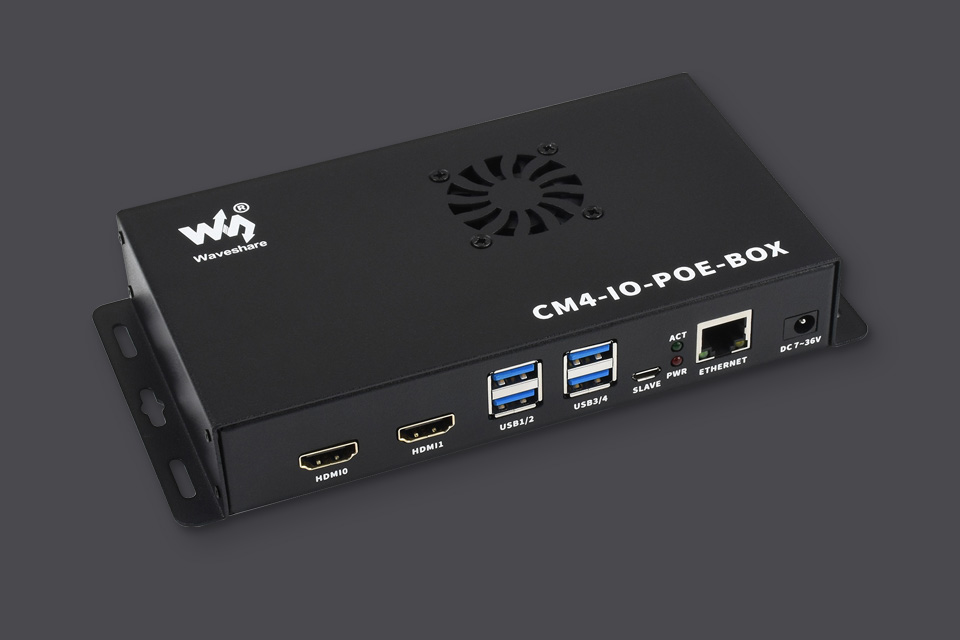 CM4 PoE Board 金属磨砂外壳主图