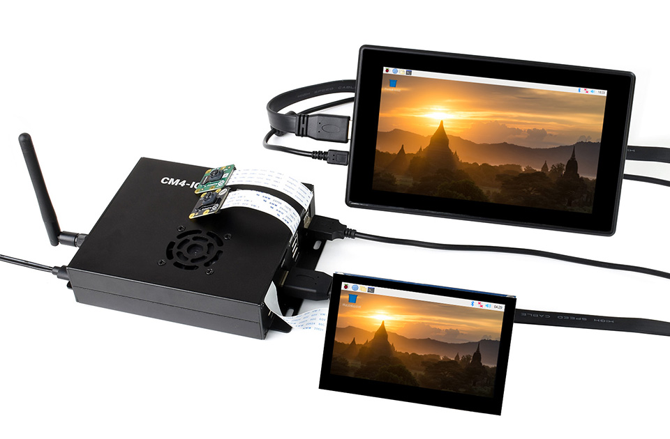 CM4 PoE Board 金属磨砂外壳应用示例