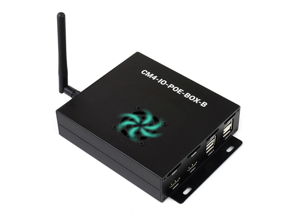 CM4 PoE Board 金属磨砂外壳配套散热风扇