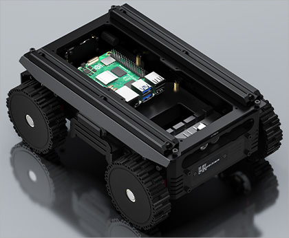 UGV Rover PT AI 机器人，六轮四驱开源移动机器人 360° 灵活云台介绍