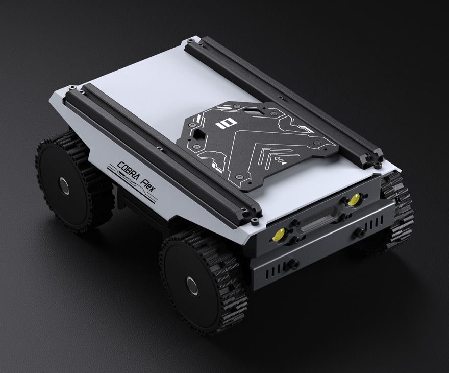 UGV Rover PT AI 机器人，六轮四驱开源移动机器人轻松升级战术扩展