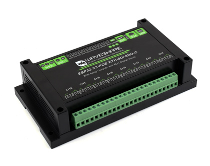 ESP32-S3 工控板 工业级 8 路 Wi-Fi 网络继电器主图