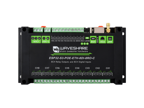 ESP32-S3-POE-ETH-8DI-8RO-C