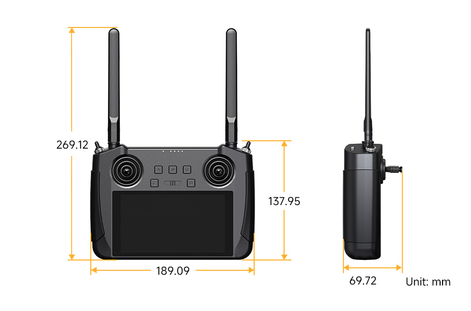 EyeLink-RC-S1 行业版轻量手持地面站产品尺寸