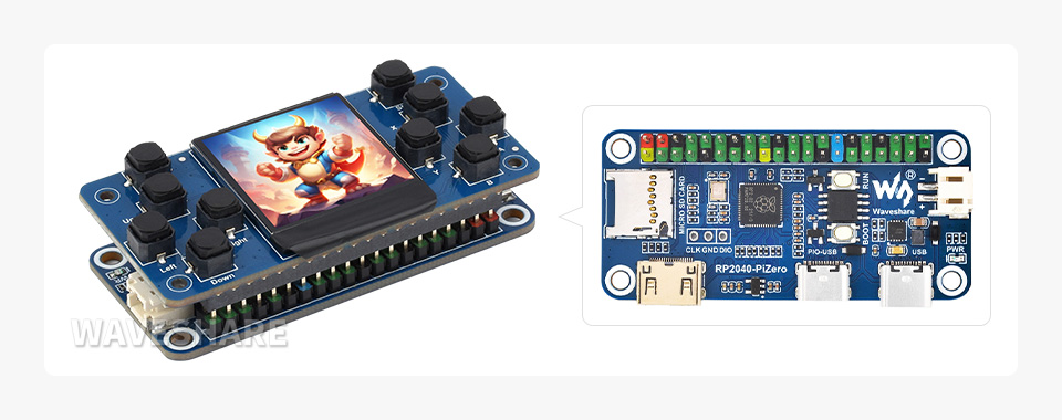 树莓派掌上游戏机键位功能图
