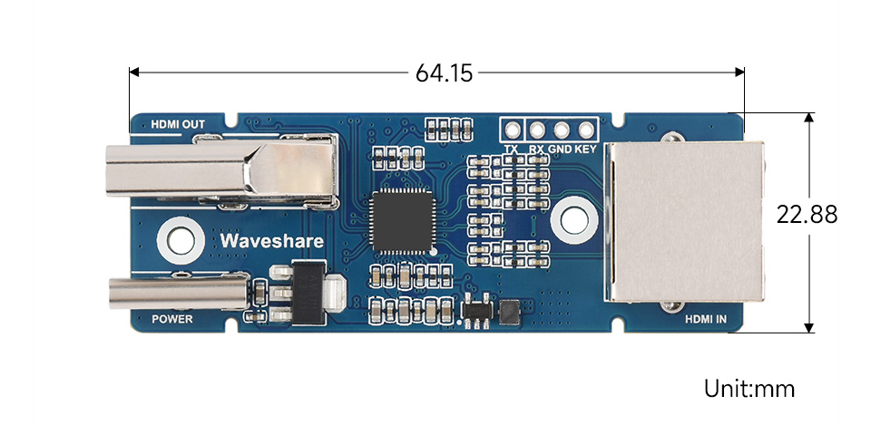 HDMI 信号延长器产品尺寸