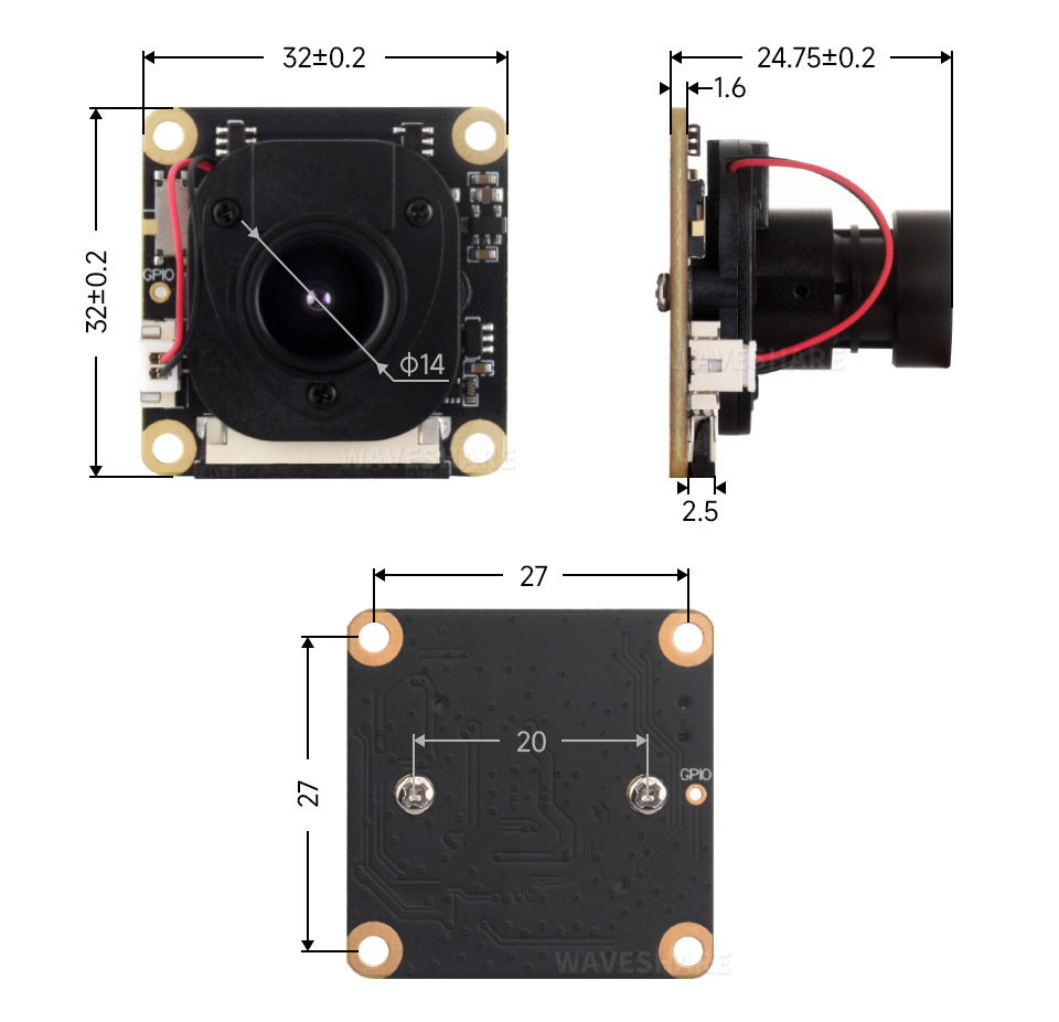 树莓派 IR-CUT 摄像头 B 型主图