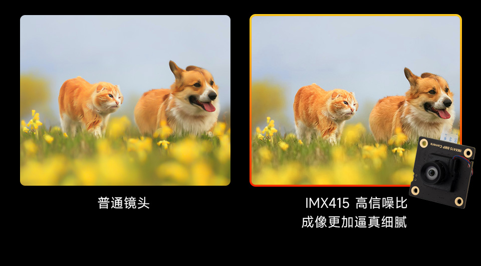 IMX415 8MP Camera (A) 高信噪比 低照度