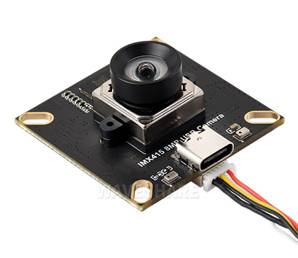800 万像素 IMX415 USB 摄像头模块 1.0 间距 5PIN 端子线连接