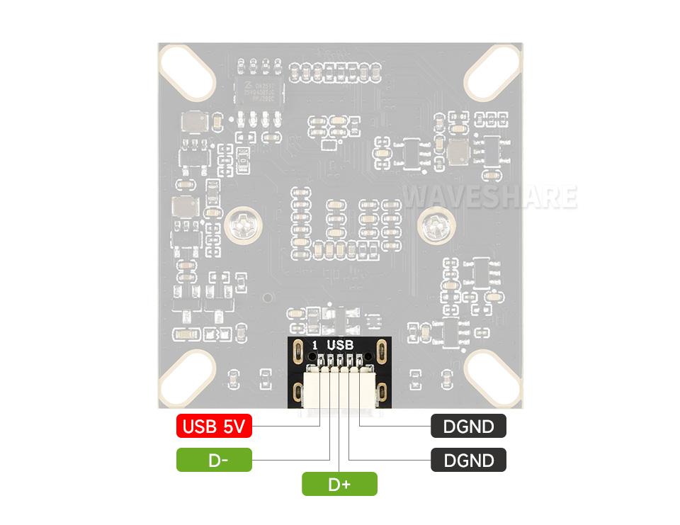 800 万像素 IMX415 USB 摄像头模块接口定义