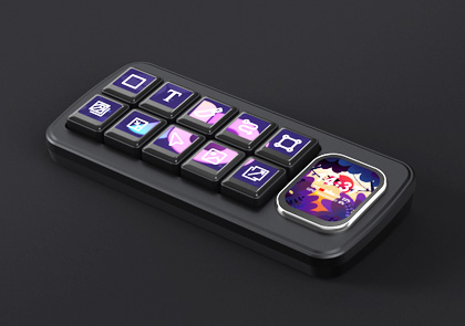 Waveshare MK10 多功能 AI 语音控制面板桌面平放