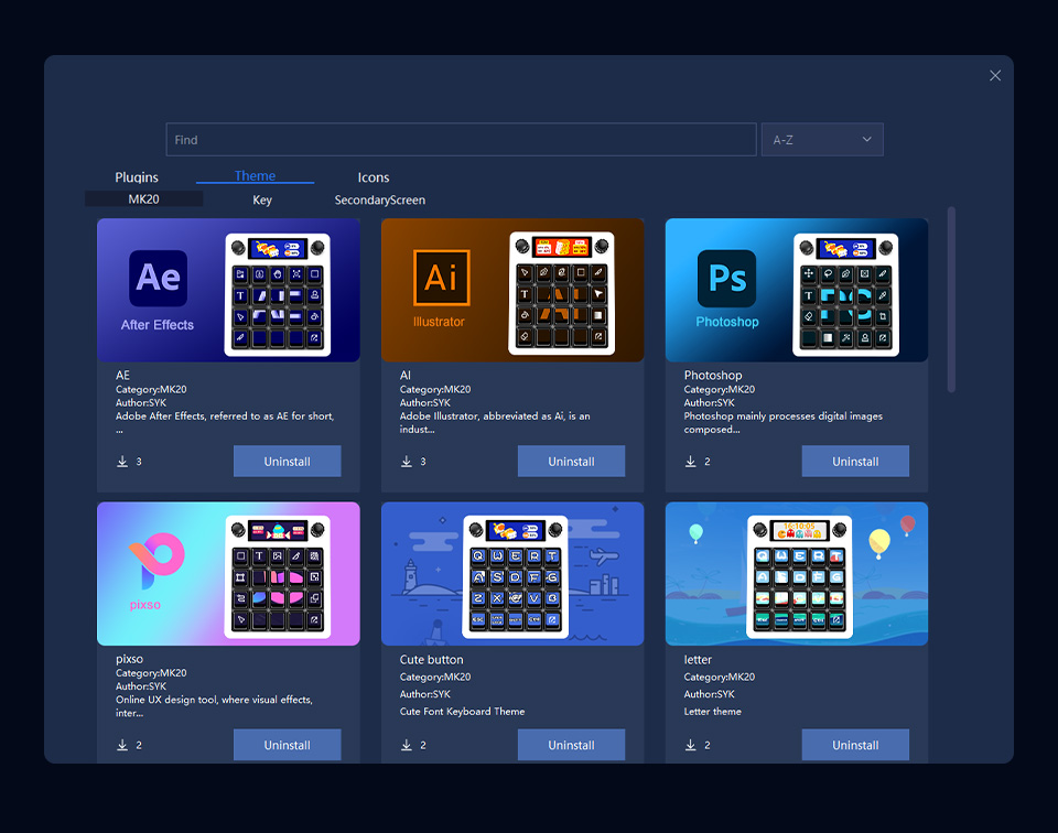 Waveshare MK20 多功能智能控制面板提供在线平台下载主题与插件，持续更新