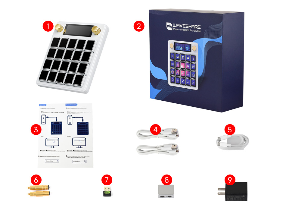 Waveshare MK20 多功能 AI 语音控制面板配置清单