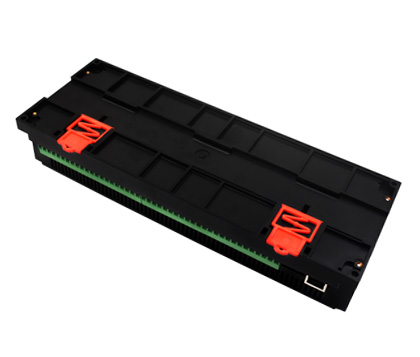 30 路以太网继电器模块导轨式外壳设计背侧图