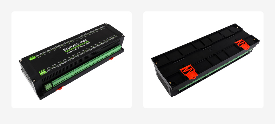 32 路 RS485 继电器模块导轨式外壳设计