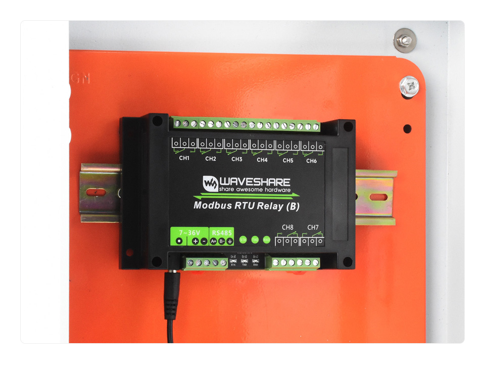 8 路 RS485 继电器模块产品展示