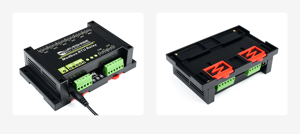 8 路 RS485 继电器模块导轨式外壳设计