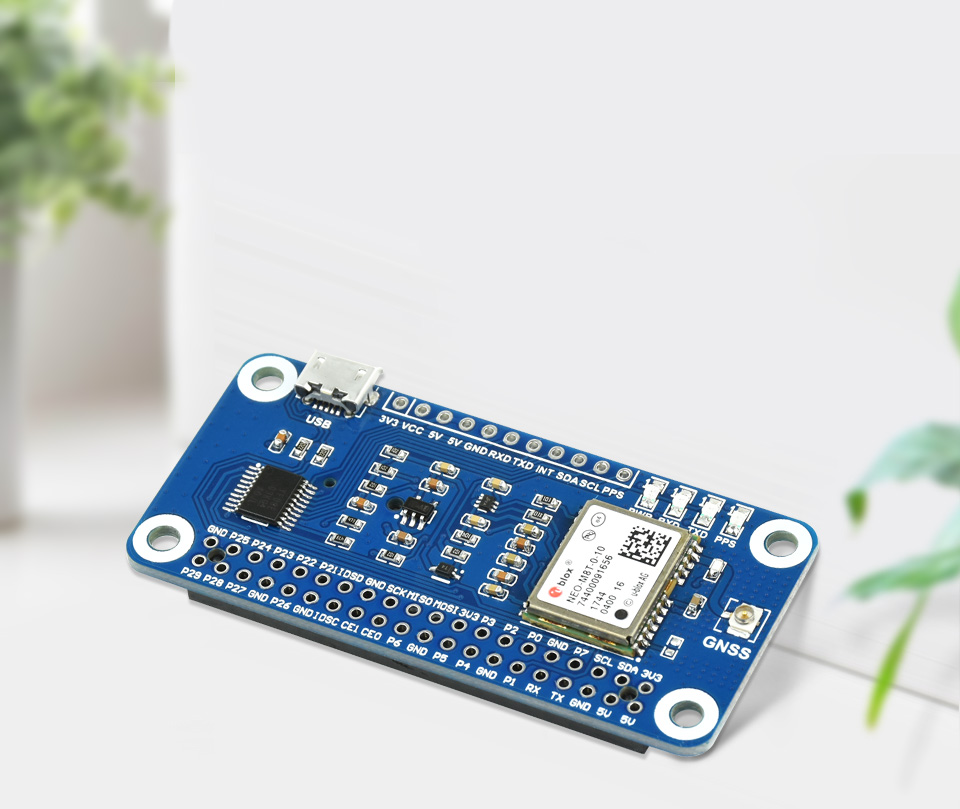 树莓派NEO-M8T GNSS TIMING HAT扩展板首图