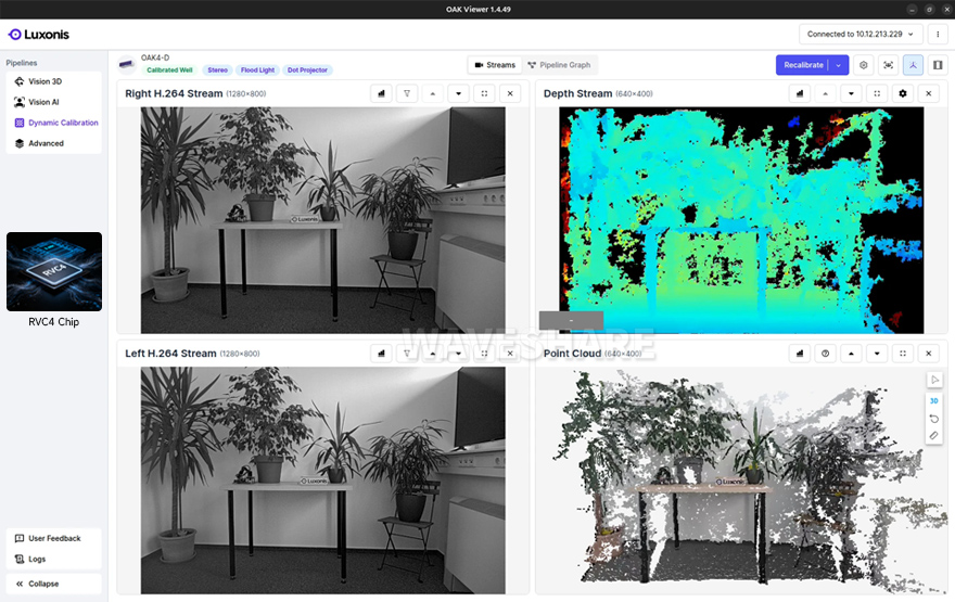 OAK 4 D 3D 深度视觉边缘 AI 推理相机高清相机使用Luxonis OS 定制系统