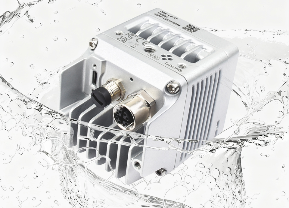 OAK 4 S 3D 边缘 AI 推理相机IP67 防水等级