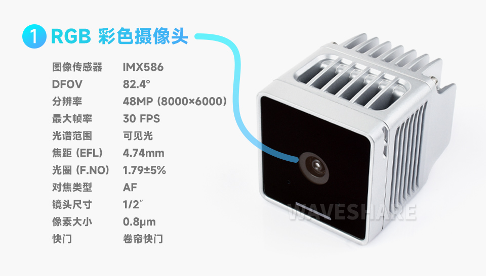 OAK 4 S 3D 边缘 AI 推理相机强大的摄像头性能