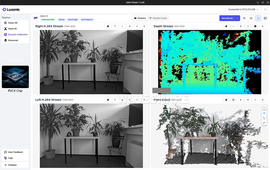 OAK 4 S 3D 边缘 AI 推理相机高清相机