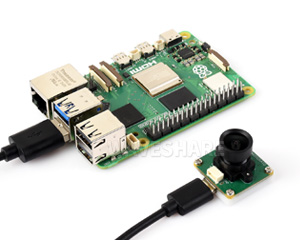 500 万像素 OS05A10 USB 摄像头模块接入树莓派 5