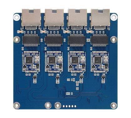 PCIe 转 4 通道网口转接板