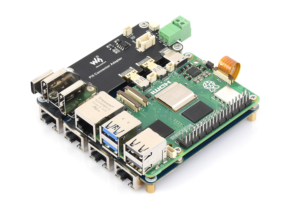 PCIe 转 4 通道网口转接板