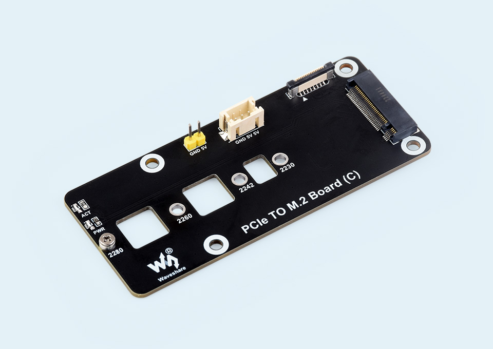 树莓派 5 PCIe 转 M.2 转接板