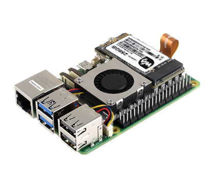 树莓派5 PCIe 转 M.2 扩展板接入固态硬盘效果